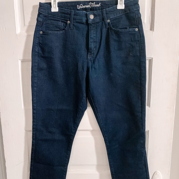 *NEVER WORN* Dark wash, high-waisted skinny jeans - Picture 1 of 5